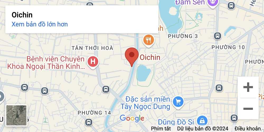 Tìm địa chỉ Oichin trên google map