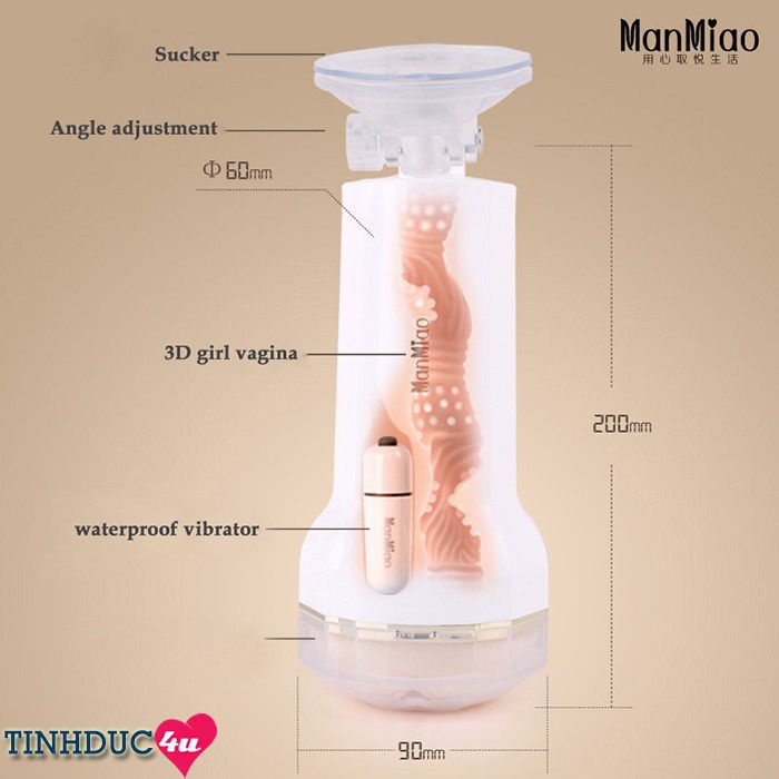 Âm đạo giả gắn tường ManMiao có rung