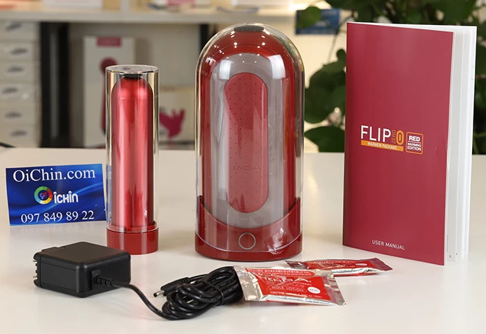 Cốc thủ dâm Flip Zero Red Tenga Warmer sử dụng chất liệu silicone cao cấp