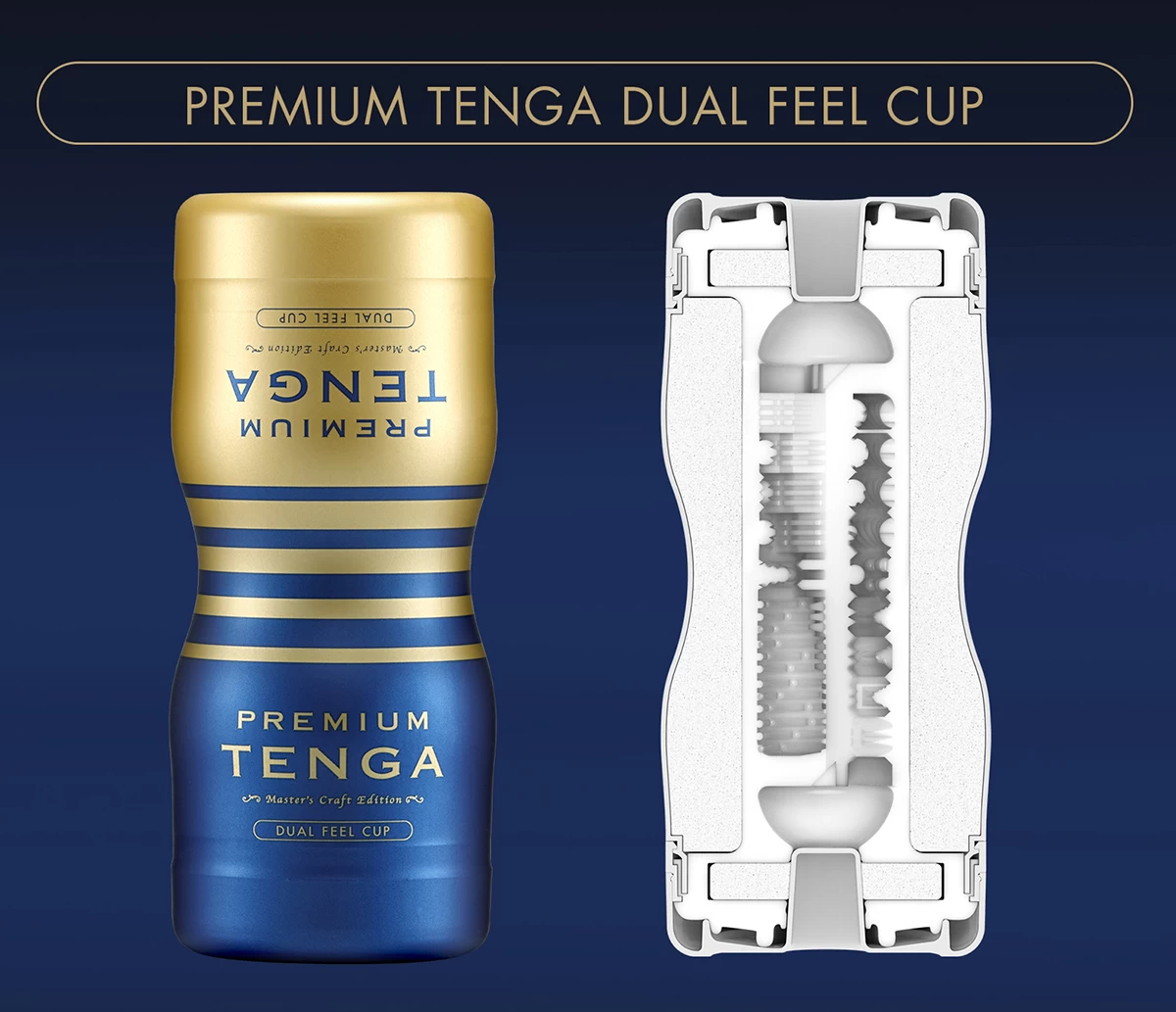 Tenga Premium Dual Sensation có thiết kế 2 đầu âm đạo với cấu trúc khác nhau