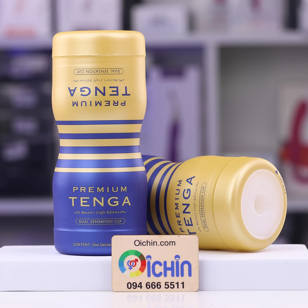 Cốc thủ dâm cao cấp Tenga Premium Dual có kích thước rất nhỏ gọn
