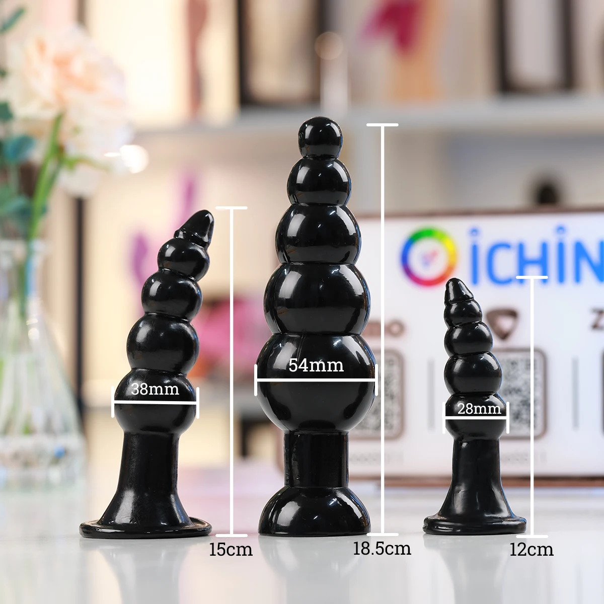 Ảnh thông số kích thước của phích cắm hậu môn Chisa Rubicon