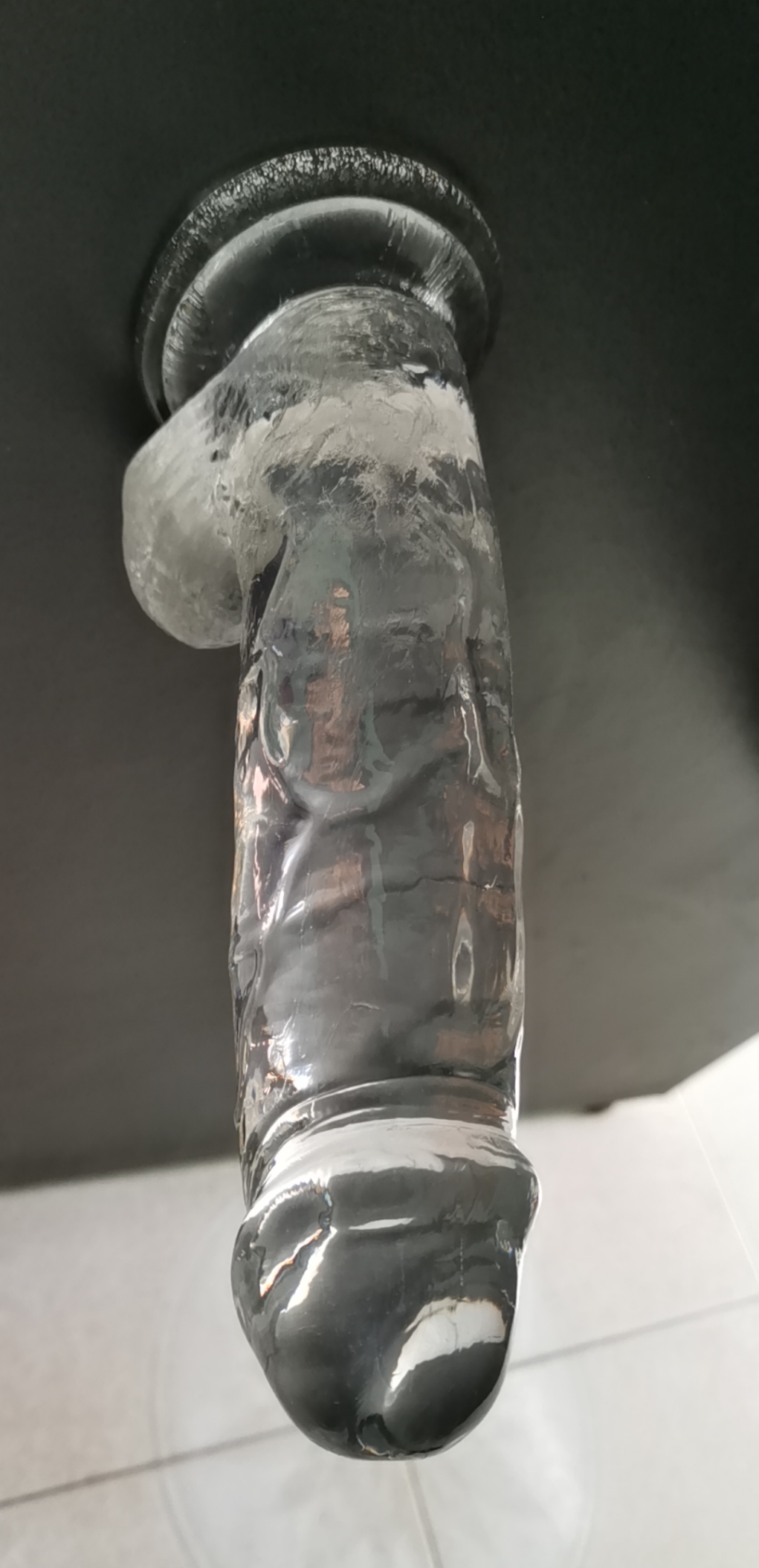 Dương vật giả trong suốt SUPPER COCK dán tường