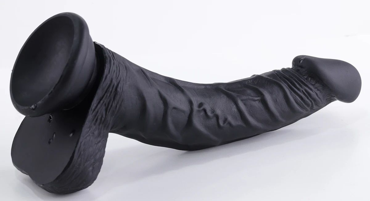 Dương vật giả màu đen Yunman có thiết kế gân guốc mạnh mẽ