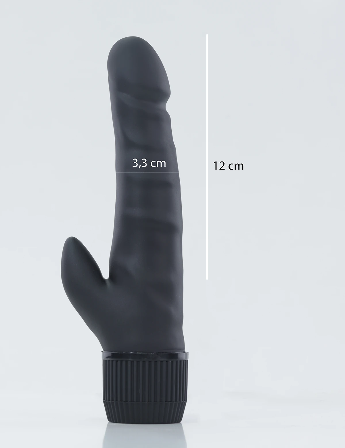 Ảnh thông số kích thước của CalExotics Black Velvet Clit Arouser