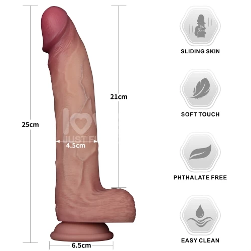 Ảnh thông số kích thước của Lovetoy Sliding Skin Pro II 10 inch