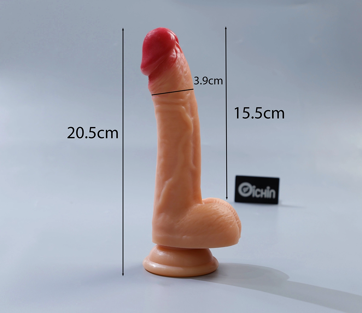 Ảnh thông số kích thước của Lovetoy 8 inch dual layered