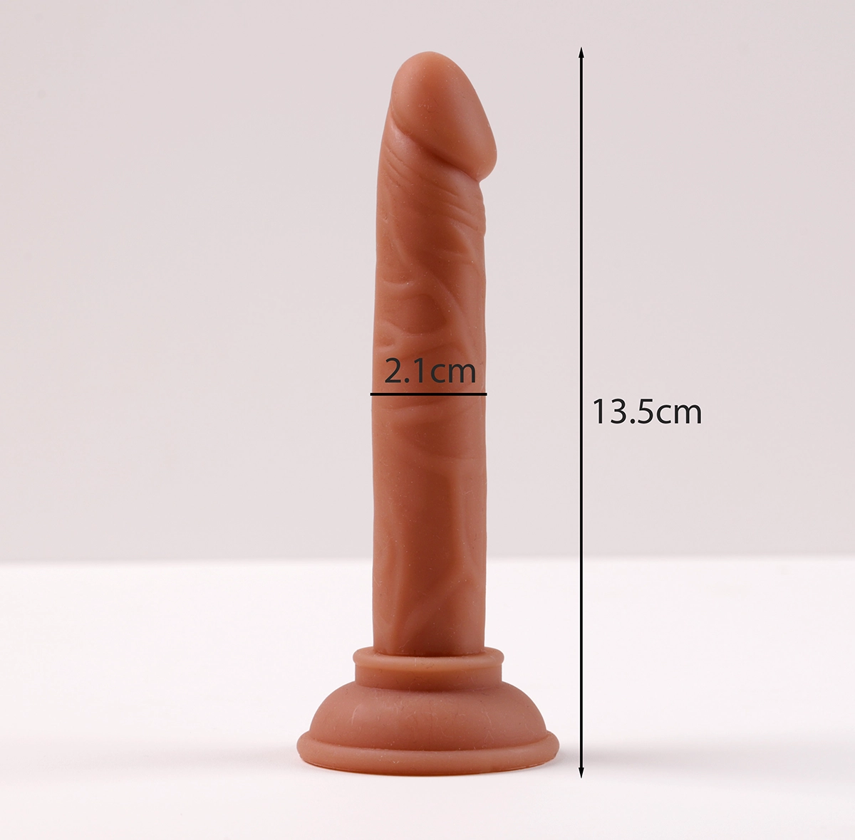 Dương vật giả size nhỏ gắn tường siêu mềm