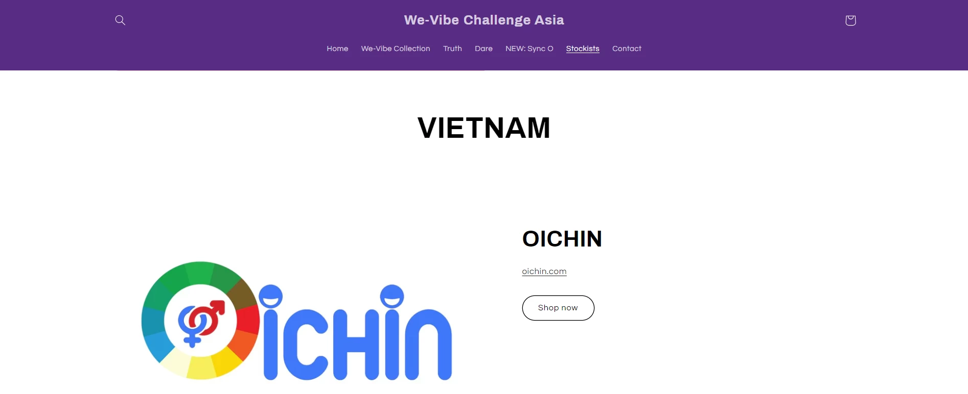 Oichin là đại lý chính hãng của We-vibe tại Việt Nam