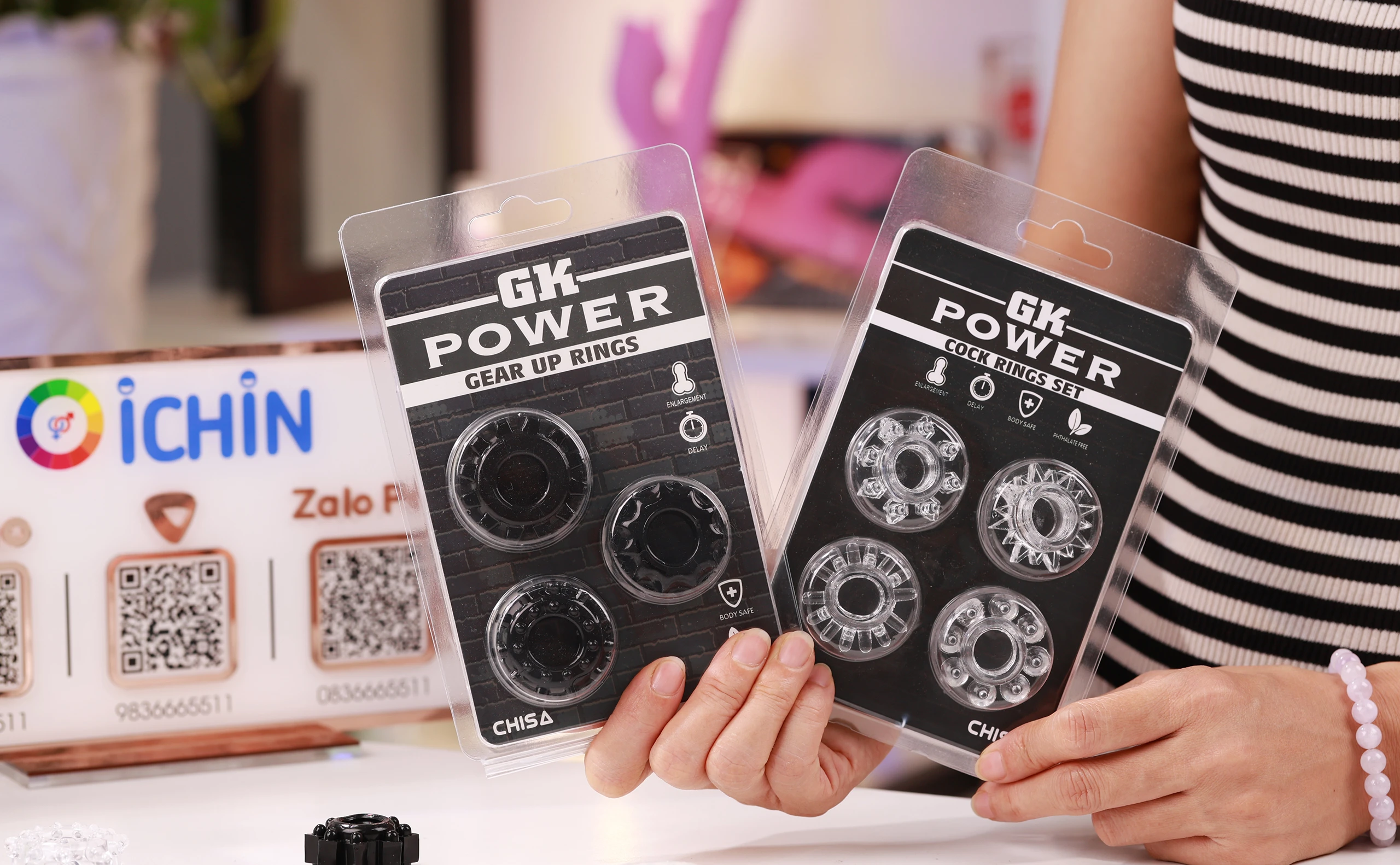 vòng đeo dương vật Chisa được chụp thực tế bởi Oichin