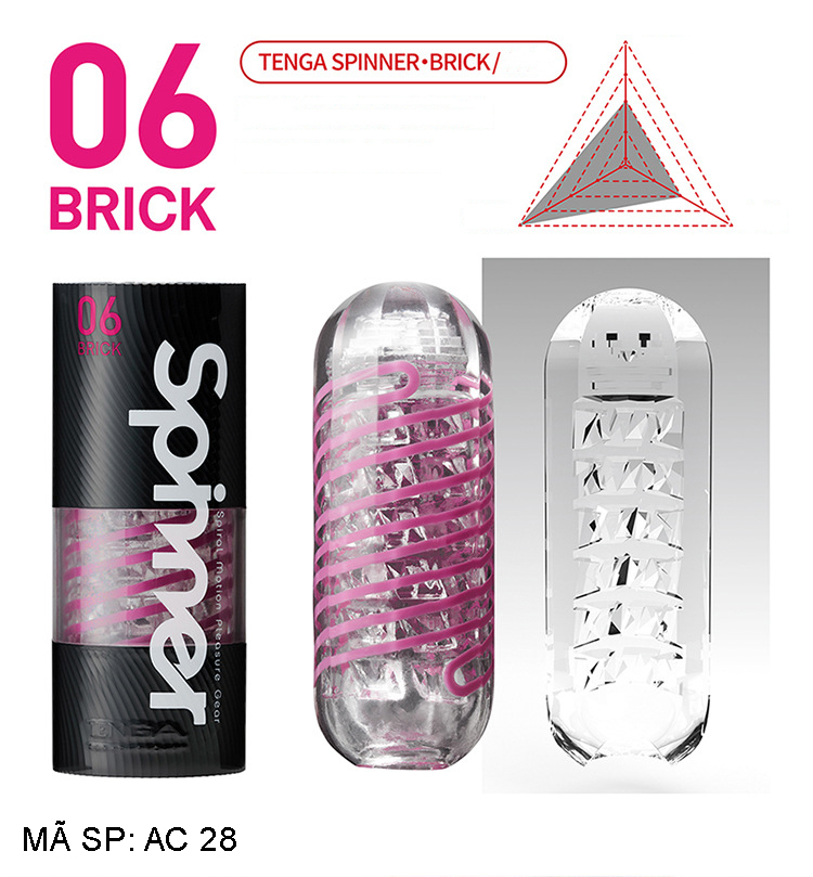 Tenga Spinner 06 Brick kích thích cực mạnh