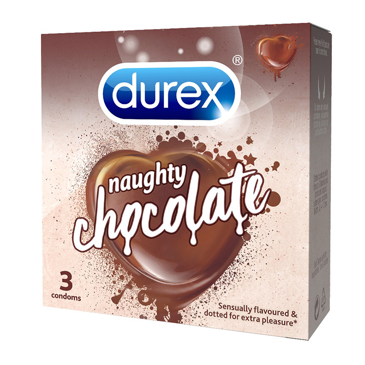 Durex hương Chocolate ngọt ngào - hương Dâu êm dịu